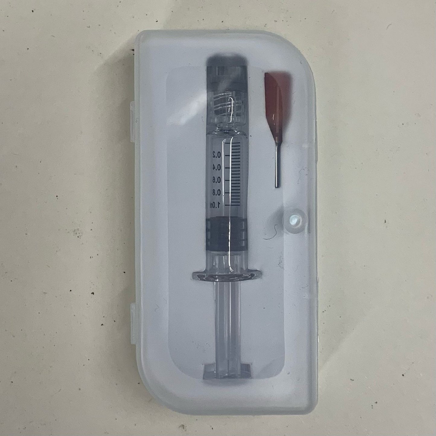 1ml Glass Syringe with Container - X0282