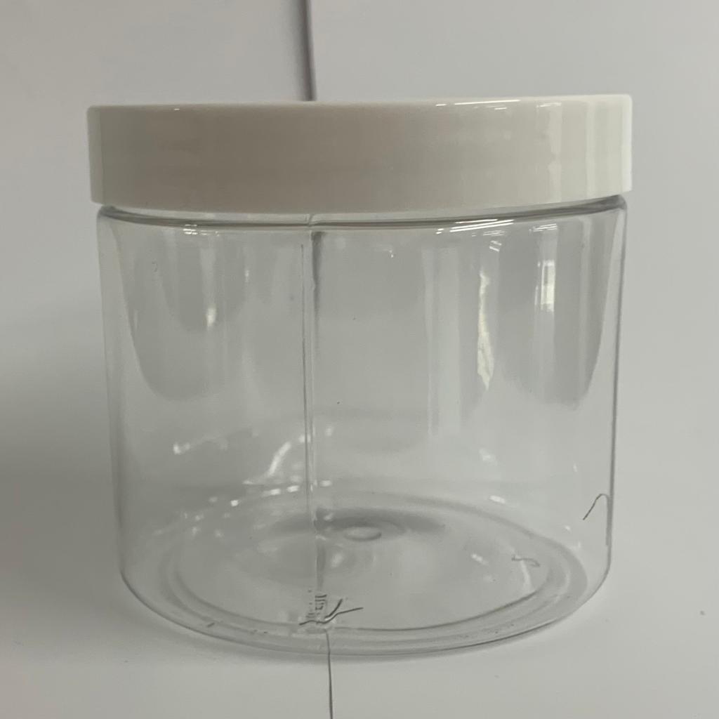 150g PET Jar with White Lid - X0328