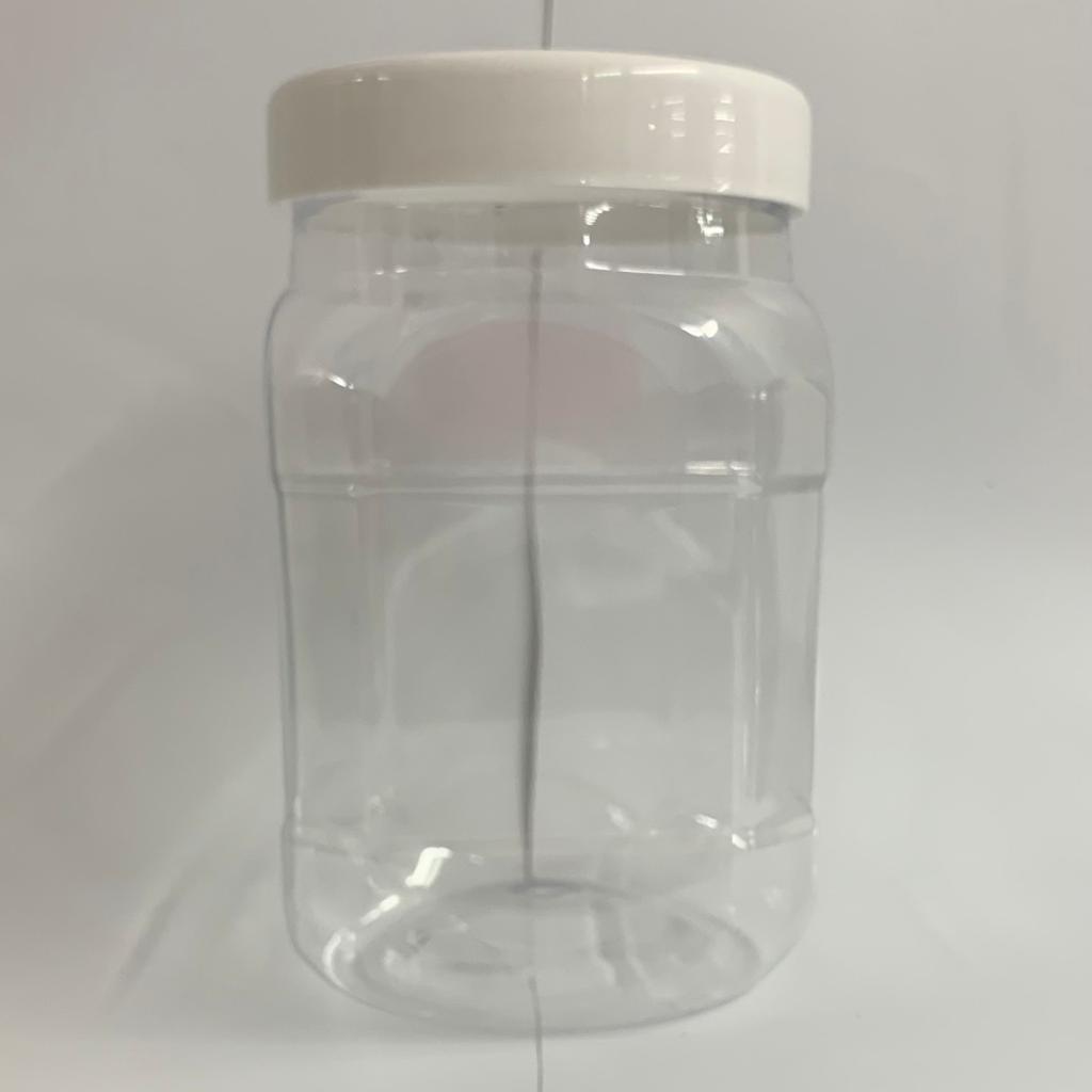 500g (700ml) PET Jar with White Lid - X0329