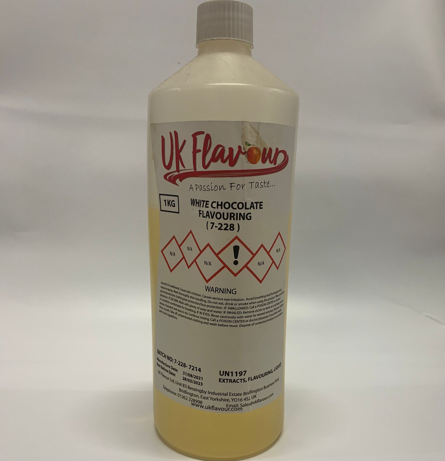 White Chocolate (7-228) Flavour Concentrate 1L - Y0186
