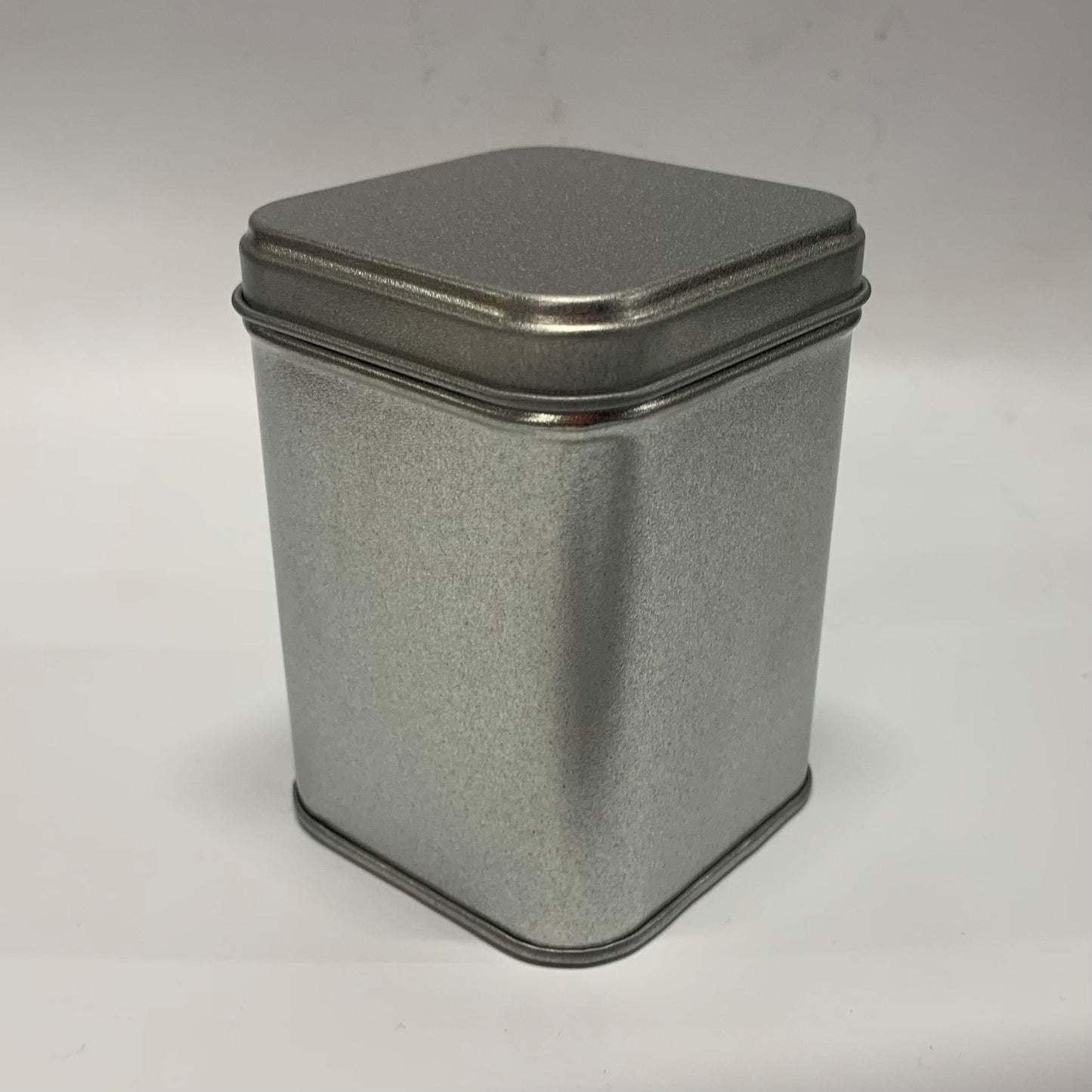200ml Tall Silver Square Tin - X0342
