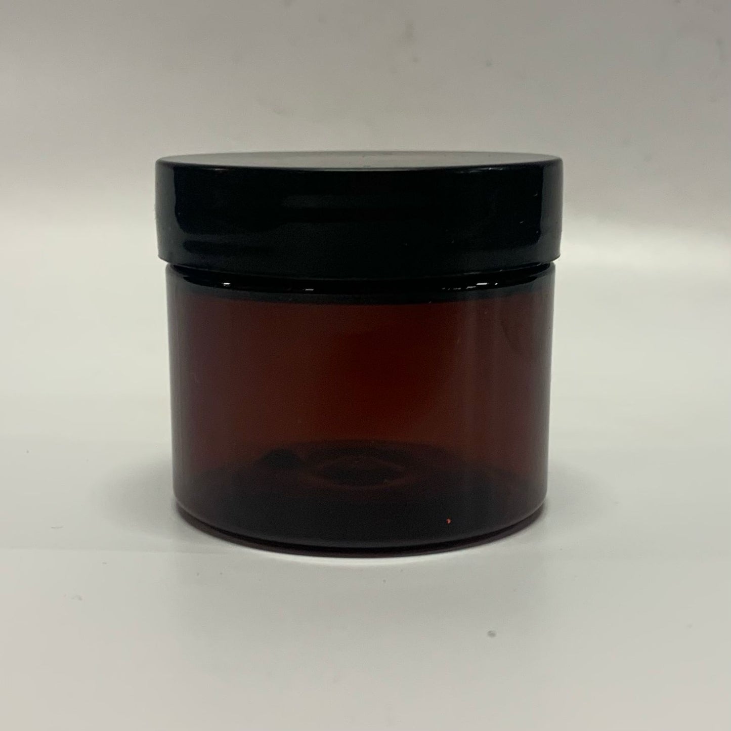 50ml Amber PP Jar with Black Lid - X0356