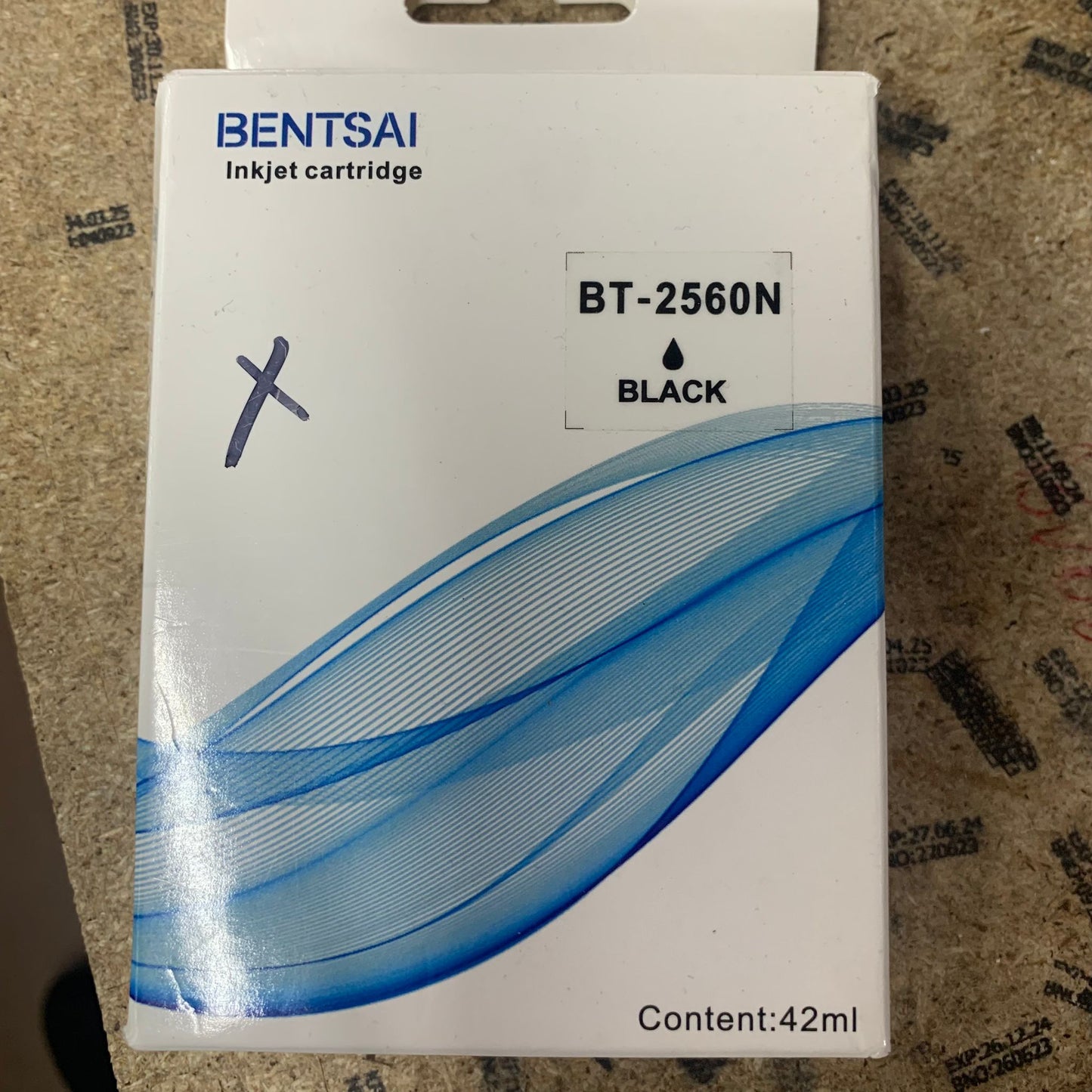 Black Solvent Based Soluble Ink Cartridge - X0332