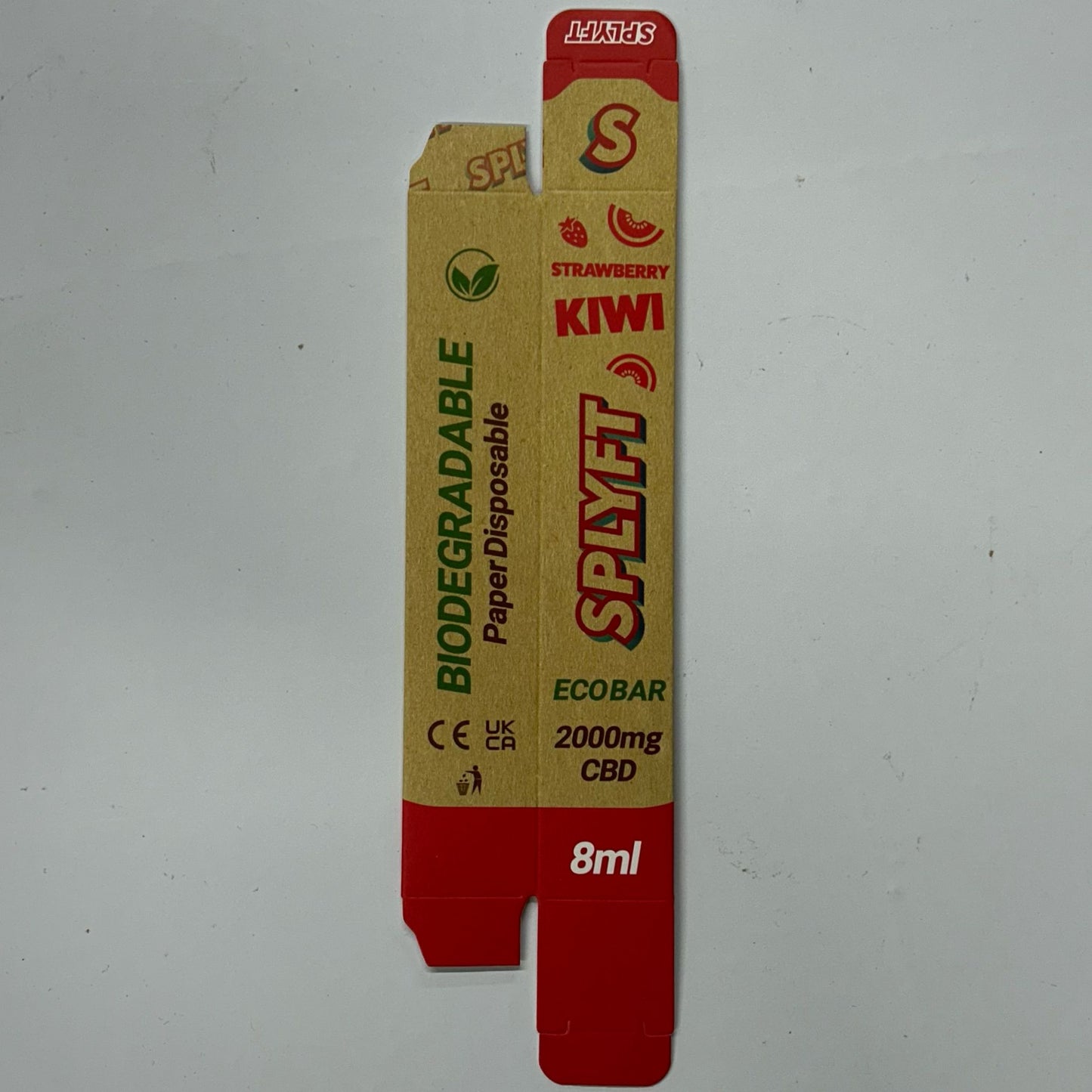 SPLYFT Recyclable 2000mg 8ml - Strawberry Kiwi BOX - X0397