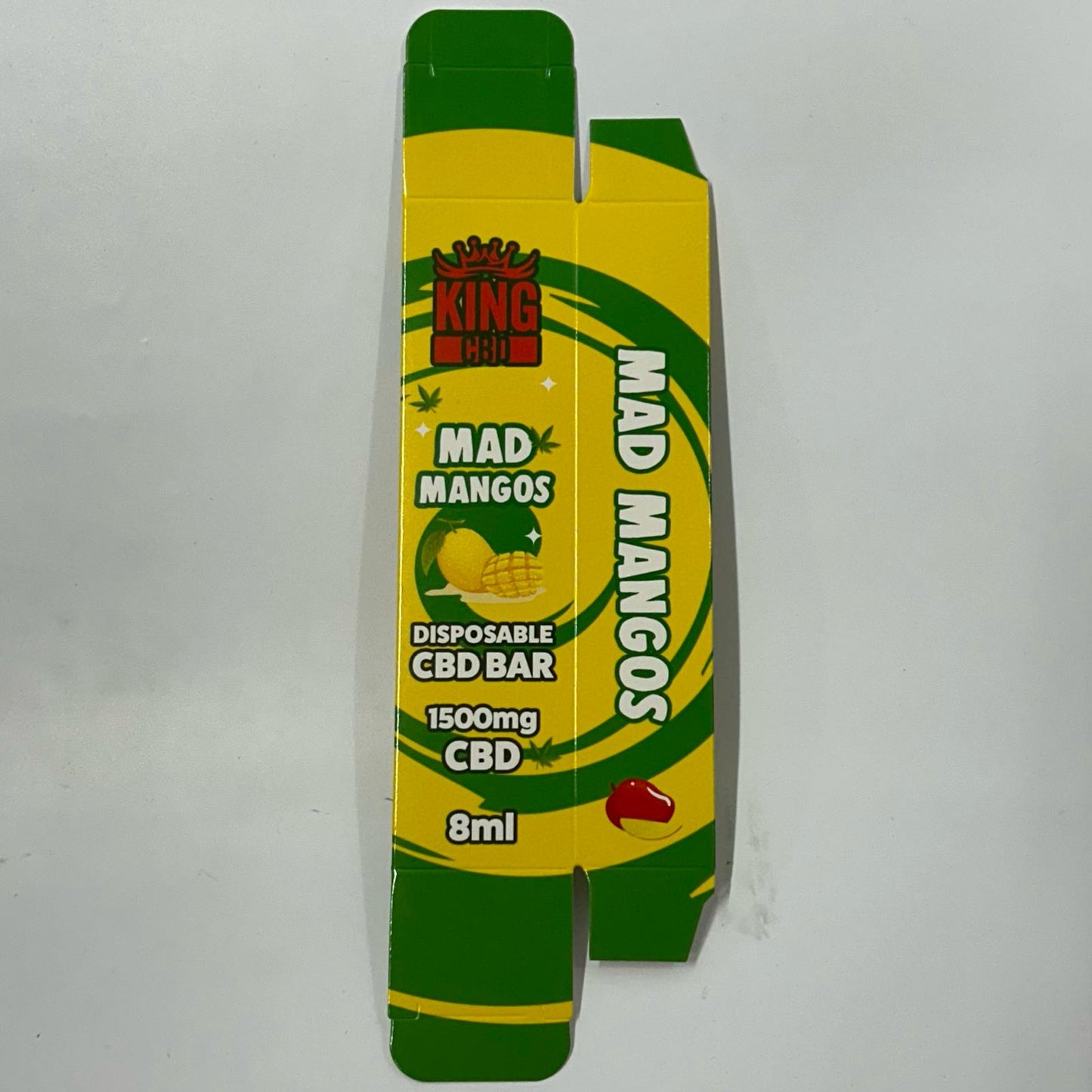 King CBD Disposables 8ml 1500mg Mad Mangoes BOX - X0446