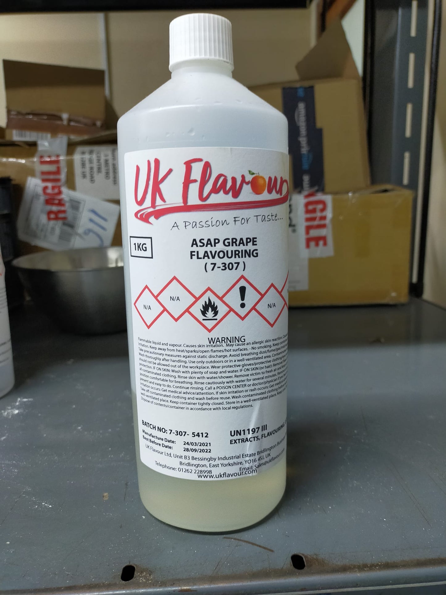 ASAP Grape (7-307) Flavour Concentrate 1L - Y0042