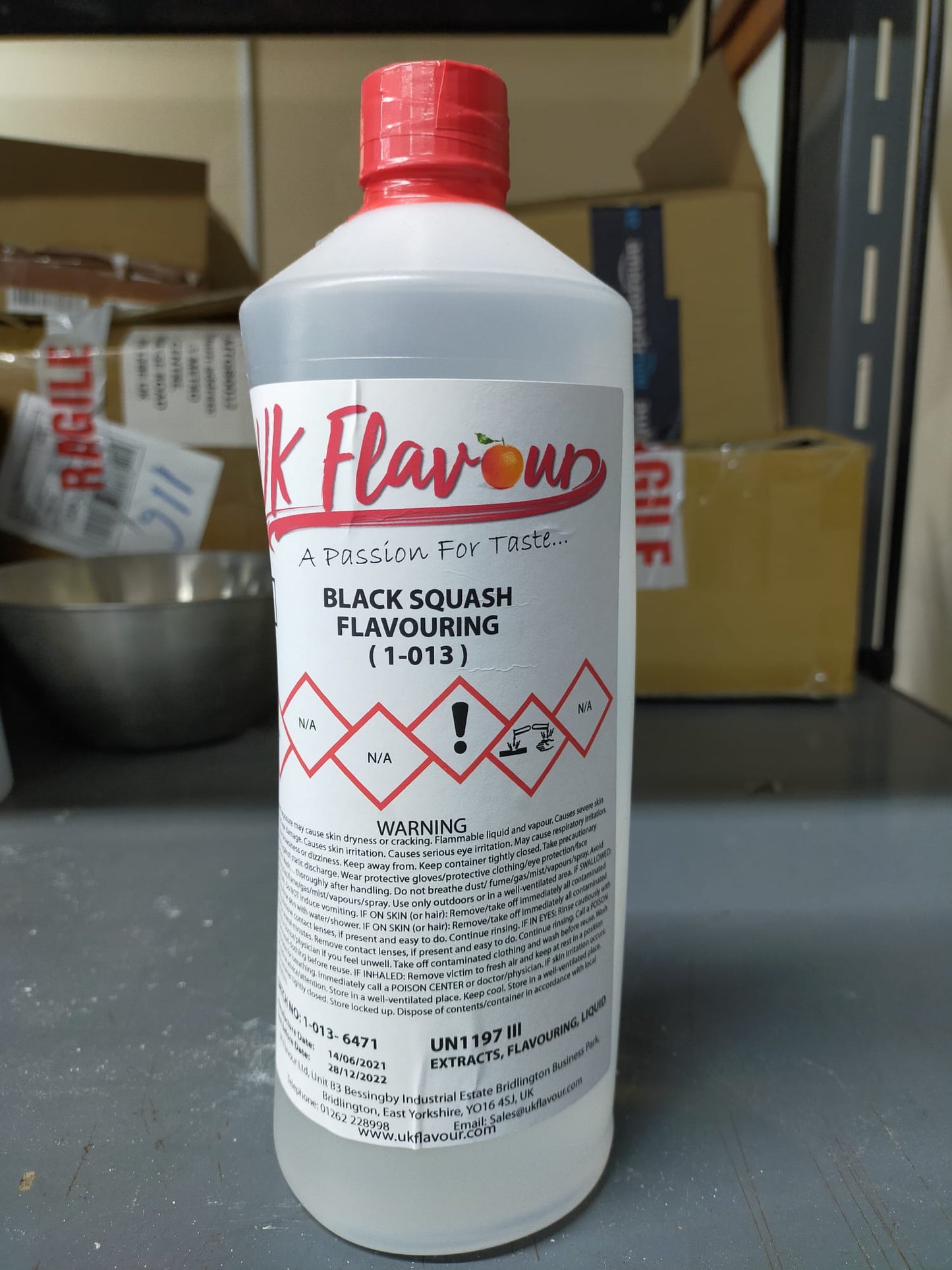 Black Squash (1-013) Flavour Concentrate 1L - Y0048